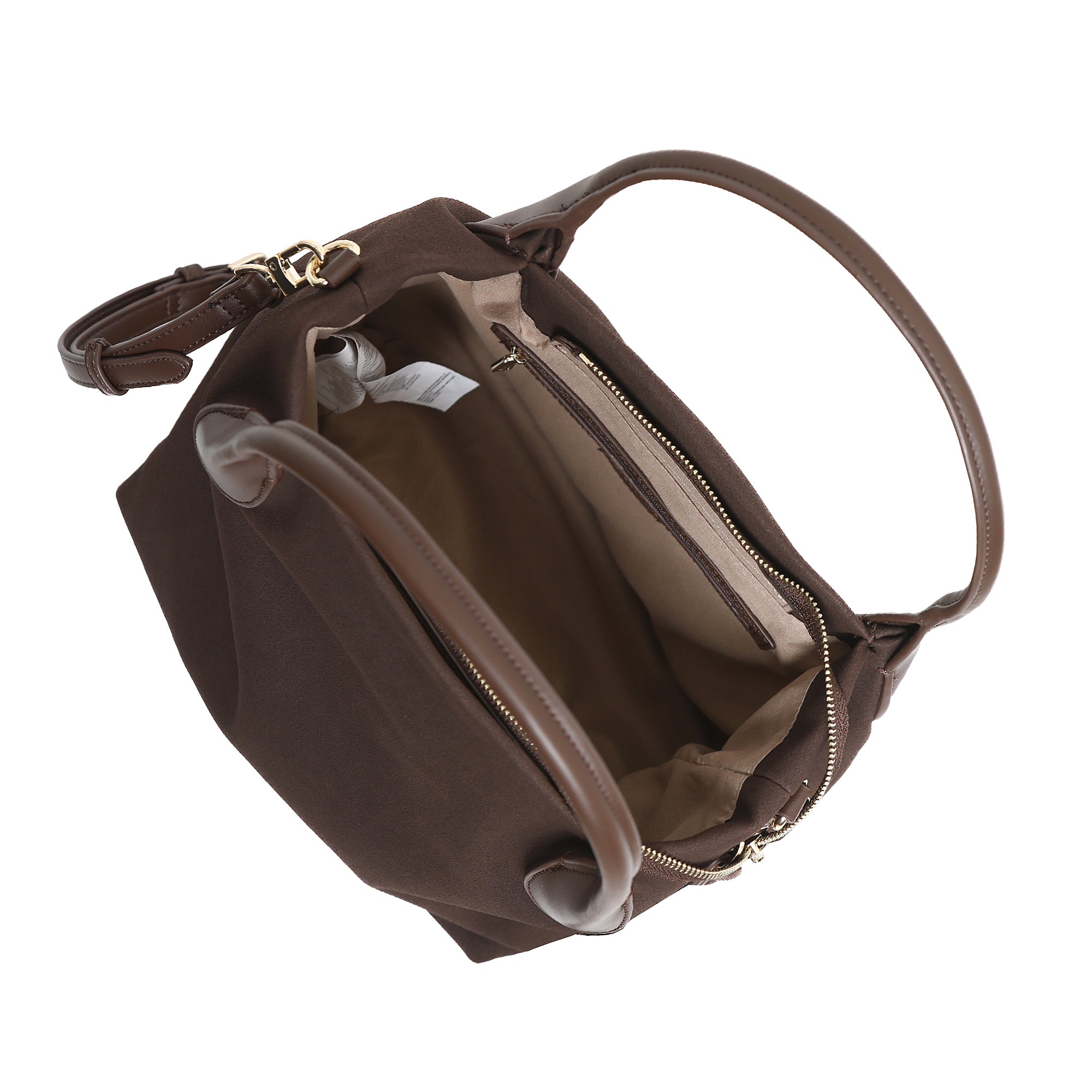 Borsa hobo piccola in pelle scamosciata Daisy